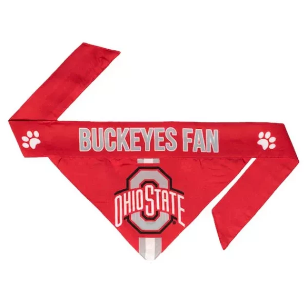 Red Buckeyes Fan Pet Bandanna